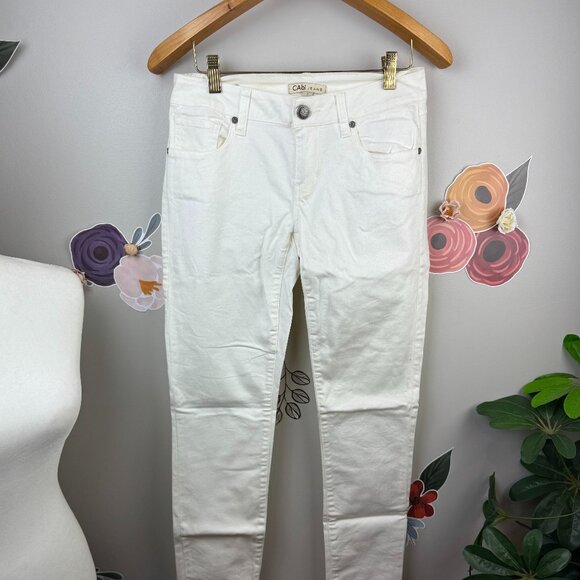 CAbi White Vintage Skinny Jeans - Size - 2 - Picture 1 of 5